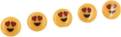 5 Adet 15 Mm Emoji Düğme (MODEL 7)