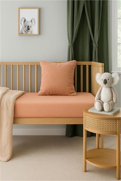 5 Adet 50 x 90 + 10 cm Anne Yanı Lastikli Penye Kumaş Bebek Çarşafı