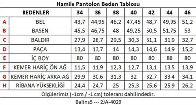 5 Cepli Hamile Pantolon Siyah