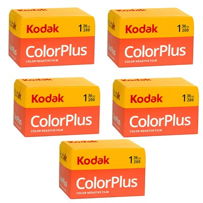 5 rulo Kodak Colorplus 200 ASA 36 pozlama