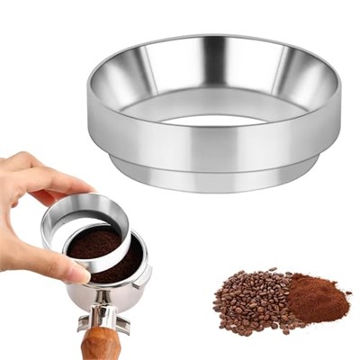 51 mm kahve dozaj halkası, espresso yedek parçaları, dozaj hunisi, kahve dozaj halkası, manyetik, kahve makinesi, dolum hunisi, kahve aksesuarı, süzgeç, demleme kabı, kahve tozu, tam dolum