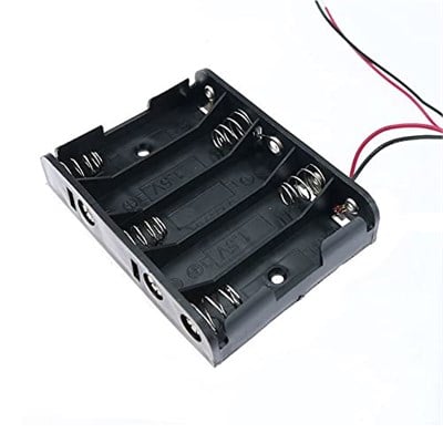 5li 1,5V AA Kalem Pil Kutusu Yuvası 5x1,5V Kablolu Batarya Pil Tutucu