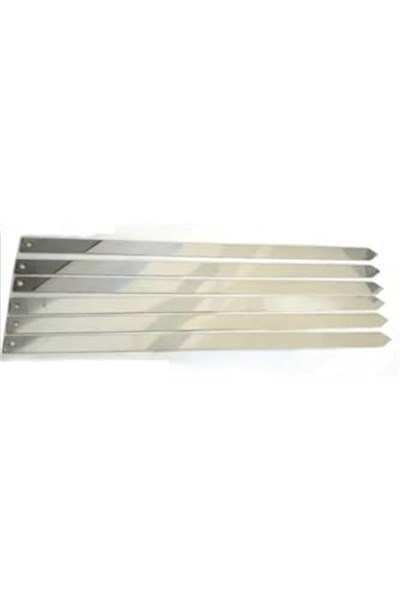 6 Adet Profesyonel Paslanmaz Metal Kıyma Şiş Urfa Adana Antep Kebap Şişi, mlk3042036