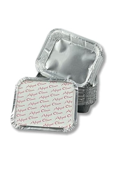 600 AdetAlüminyum Kapaklı Kap Tabak Kase yemek ve salata 250Gr - Seçenekler: 1200, 2400, 6000