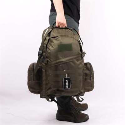 75 Lt Haki Outdoor Sırt Çantası,Molle Sistemli, Suya Dayanıklı, Çok Gözlü, Outdoor, Kamp, Avcılık, Günlük Kullanım, Erkek, Kadın