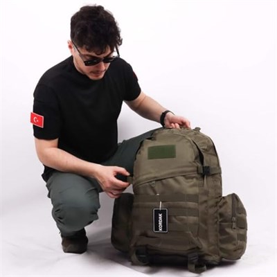 75 Lt Haki Outdoor Sırt Çantası,Molle Sistemli, Suya Dayanıklı, Çok Gözlü, Outdoor, Kamp, Avcılık, Günlük Kullanım, Erkek, Kadın