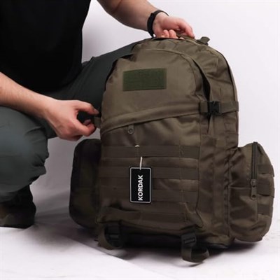 75 Lt Haki Outdoor Sırt Çantası,Molle Sistemli, Suya Dayanıklı, Çok Gözlü, Outdoor, Kamp, Avcılık, Günlük Kullanım, Erkek, Kadın