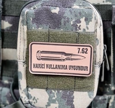 7,62 Harici Kullanıma Uygundur Deri PEÇ -Arma - Leather Patch