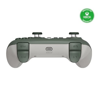 8Bitdo Xbox, RGB Lighting Fire Ring ve Hall Effect Joysticks için Ultimate C Kablolu Denetleyici, Xbox Series X |S, Xbox One, Windows 10/11 - Resmi Olarak Lisanslı (Koyu Yeşil)
