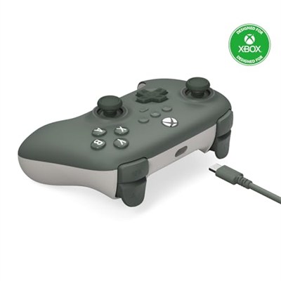 8Bitdo Xbox, RGB Lighting Fire Ring ve Hall Effect Joysticks için Ultimate C Kablolu Denetleyici, Xbox Series X |S, Xbox One, Windows 10/11 - Resmi Olarak Lisanslı (Koyu Yeşil)