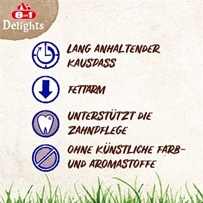 8in1 Delights Köpekler Için Biftekli Ödül Çubuğu 35 adet 190 gr SKT:12/2023