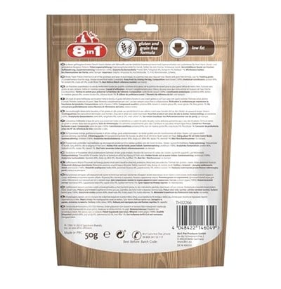 8in1 Meaty Treats Freeze Dried Ördekli, 50 gr Köpek Ödülü