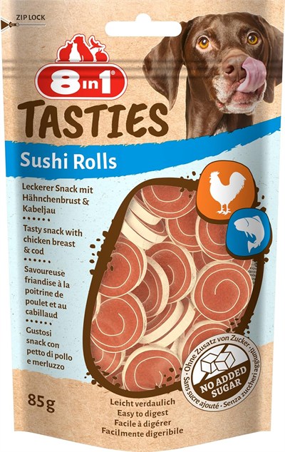 8in1 Tasties Calcium Bones Tavuk Sargılı Köpek Ödülü 85 Gram