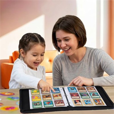 900 Beyzbol Ticaret Kartı için Fermuarlı Kart Klasörü, Çıkarılabilir Kılıflı Premium 9 Cepli Kart Klasörü, Kızlar ve Erkekler için Hediyeler, MTG, TCG, Spor Kartları için Koleksiyon Kart Albümü
