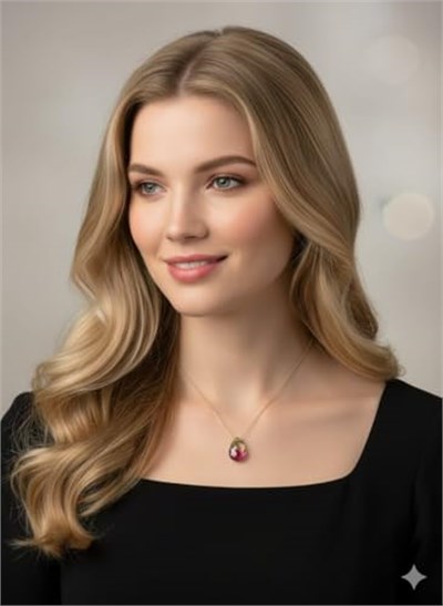 925 Ayar Papatya Silver Gökkuşağı His Taşı Kolye.rose.gold.rodaj