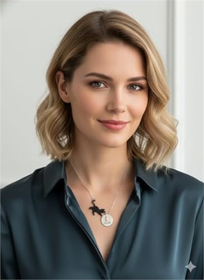 925 Ayar Papatya Silver isimli kedi kolye.rose.gold.rodaj