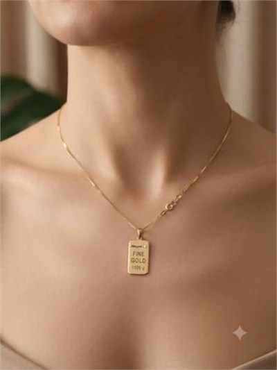 925 Ayar Papatya silver kişiye özel isimli 0,1 ct pırlanta külçe kolye.rose.gold.rodaj
