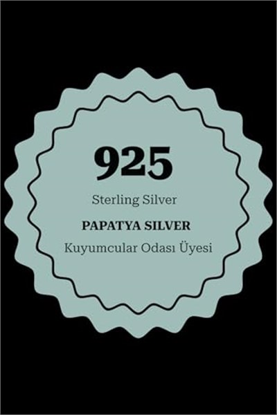 925 Ayar Papatya Silver orta boy zülfikar kılıç kolye.kılıç kolye.rose.gold.rodaj
