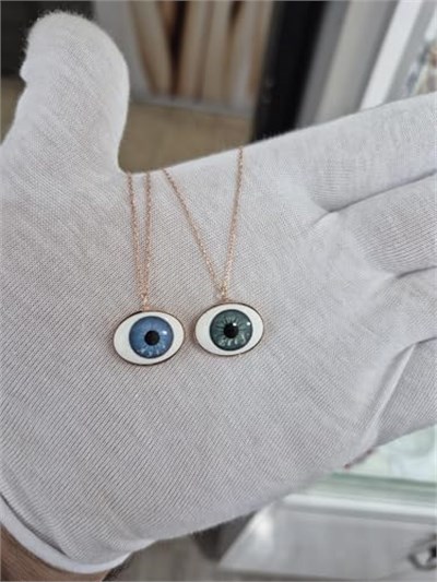 925 Ayar Papatya Silver özel isimli silinmez göz kolye.rose.gold.rodaj