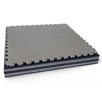 A KALİTE GRİ SİYAH 26MM 100X100 TATAMİ ZEMİN MİNDERİ