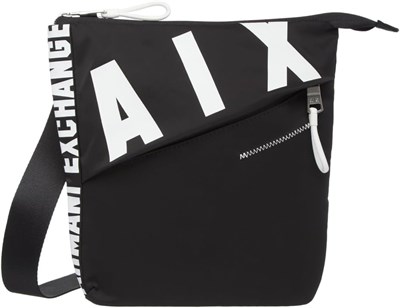 A | X ARMANI EXCHANGE Erkek Kontrast Balta Çapraz Gövde, Nero-Siyah, Tek Beden, Nero - Siyah, One Size, Kontrast Balta Crossbody