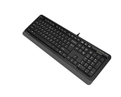 A4 TECH FK10 Q USB Türkçe FN-Multimedya Klavye,Siyah/Gri
