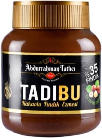 Abdurrahman Tatlıcı Tadıbu Kakaolu Fındık Ezmesi Çokokrem 330 gr
