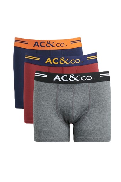 AC&Co / Altınyıldız Classics 3lü Boxer Paketi, Renk Lacivert-Bordo-Antrasit, Beden M