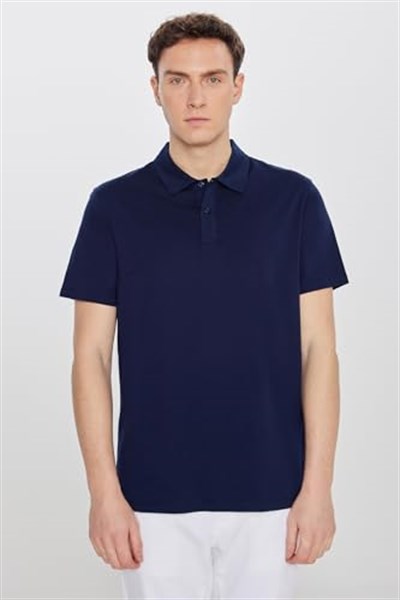 AC&Co/Altınyıldız Classics Erkek Çekmeyen Pamuklu Kumaş Slim Fit Dar Kesim Kıvrılmaz Polo Yaka Tişört, Model Kodu:4A4820200047