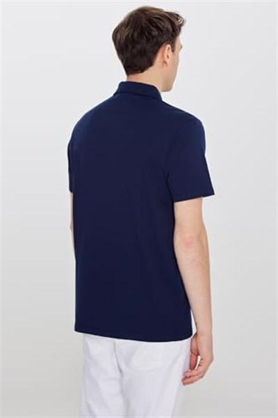 AC&Co/Altınyıldız Classics Erkek Çekmeyen Pamuklu Kumaş Slim Fit Dar Kesim Kıvrılmaz Polo Yaka Tişört, Model Kodu:4A4820200047