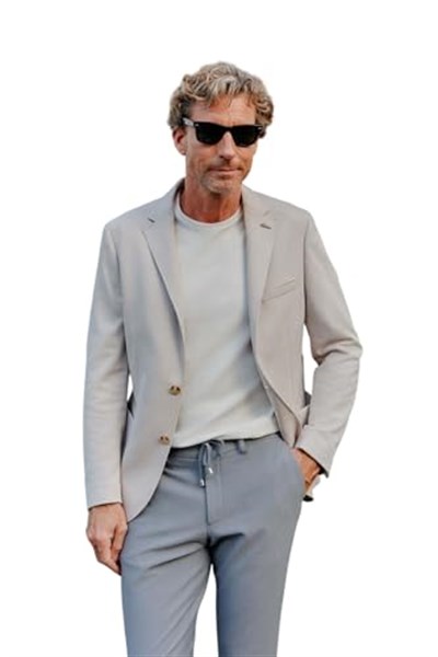 AC&Co/Altınyıldız Classics Erkek Slim Fit Dar Kesim Mono Yaka Casual Blazer Ceket
