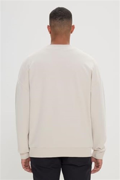 AC&Co/Altınyıldız Classics Oversize Fit Bol Kesim Harvard Lisanslı 3 İplik Pamuklu Bisiklet Yaka Sweatshirt