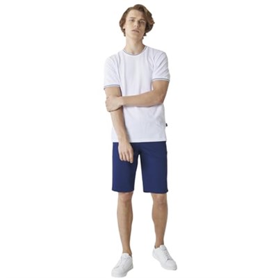 AC&Co/Altınyıldız Classics Slim Fit Dar Kesim Armürlü%100 Pamuk Casual Chino Şort