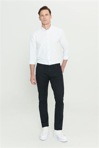 AC&Co/Altınyıldız Classics Slim Fit Dar Kesim 5 Cep Pamuklu Esnek Chino Pantolon
