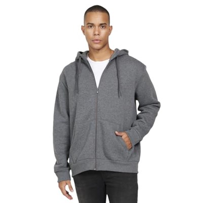 AC&Co/Altınyıldız Classics Standart Fit Normal Kesim Kapüşonlu Fermuarlı Sweatshirt