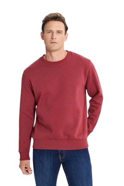 AC&Co/Altınyıldız Classics Standart Fit Normal Kesim İçi Polarlı Bisiklet Yaka Sweatshirt