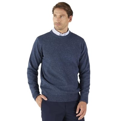 AC&Co/Altınyıldız Classics Standart Fit Normal Kesim Bisiklet Yaka Jakarlı Triko Kazak