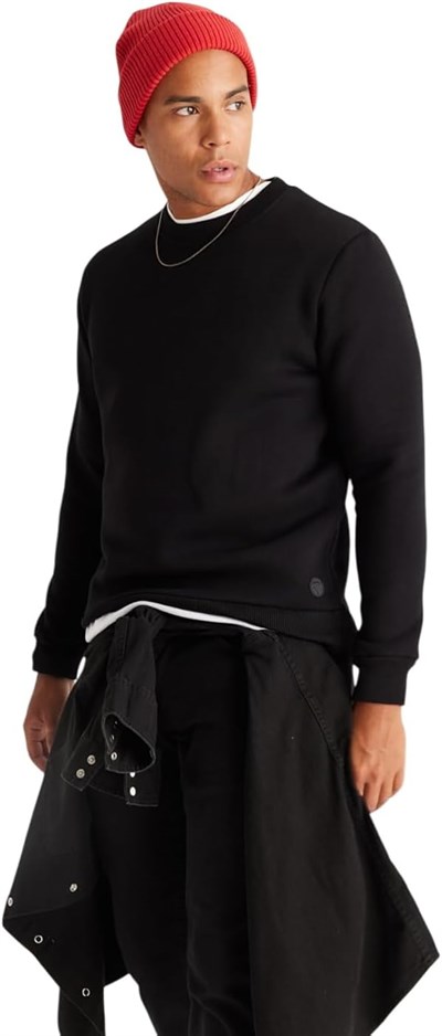 AC&Co/Altınyıldız Classics Standart Fit Normal Kesim İçi Polarlı Bisiklet Yaka Sweatshirt