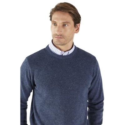 AC&Co/Altınyıldız Classics Standart Fit Normal Kesim Bisiklet Yaka Jakarlı Triko Kazak