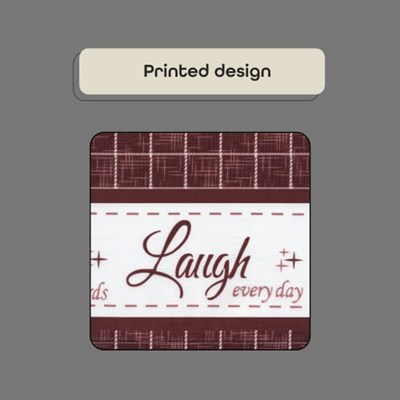 Achim Home Furnishings Live, Love, Laugh - Baskılı Kat & Kısa Perde Seti - 58x36 - Bordo
