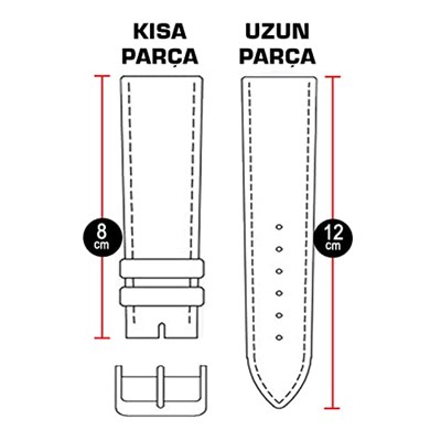 Açık kahverengi Taba Beyaz Dikişli Floter Hakiki Deri Spor Saat Kordonu Kayış 18-20-22-24mm