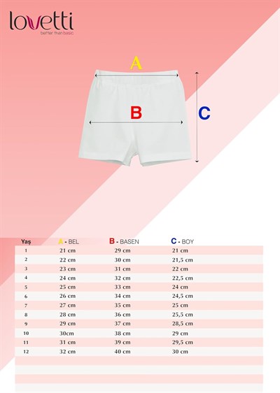 Açık Sarı Kız Çocuk Düz Basıc Dans Şortu