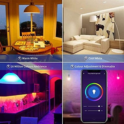 Ack Wİ-Fİ Akıllı Led Ampul 10W 6.500K Beyaz 220 VAC AA14-60920