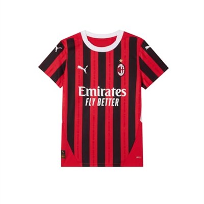 ACM 1899 PUMA ACM Home Jersey Replica Jr Erkek/Unisex Forma, For All Time Red-PUMA Black, 7-8 YAŞ
