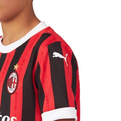 ACM 1899 PUMA ACM Home Jersey Replica Jr Erkek/Unisex Forma, For All Time Red-PUMA Black, 7-8 YAŞ