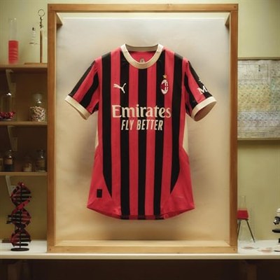 ACM 1899 PUMA ACM Home Jersey Replica Jr Erkek/Unisex Forma, For All Time Red-PUMA Black, 7-8 YAŞ