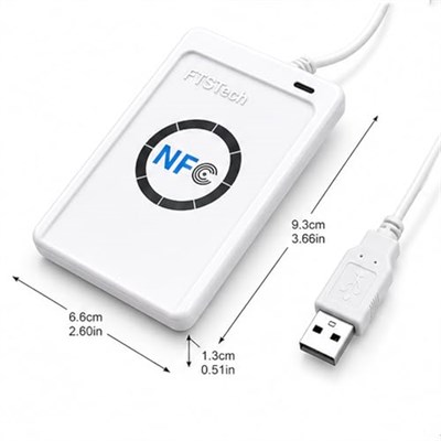 ACR122U Akıllı NFC RFID Okuyucu/Yazar ISO 14443 A/B Kart Klon Makinesi + Ücretsiz Yazılım + 5 adet Yazılabilir UID Anahtarlık