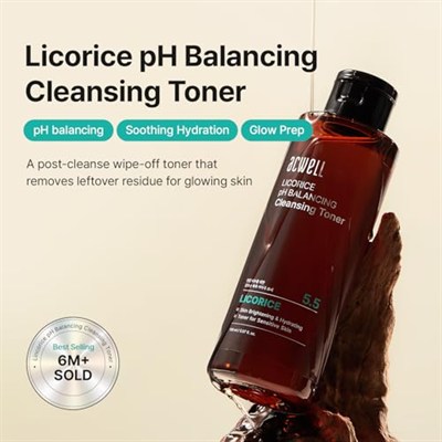 ACWELL 5,5 Lakritz pH Balancing Cleansing Toner 5,1 Oz. Makyaj çıkarıcı