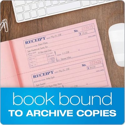 Adams Business-forms TC1182 receipt kitap, 7 .63 X 11, üç parça CARBONLESS, 100 forms
