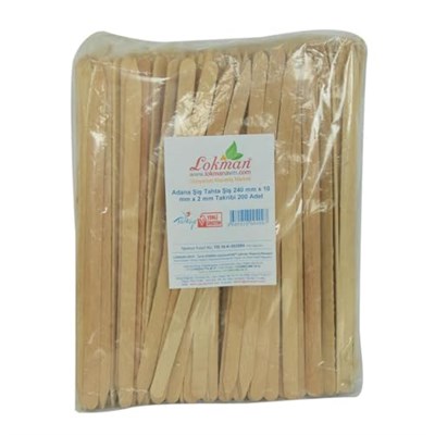 Adana Şiş Tahta Şiş 240 mm x 10 mm x 2 mm Takribi 200 Adet 1 Paket